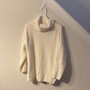 Abercrombie & Fitch Cream Cowl Neck Sweater